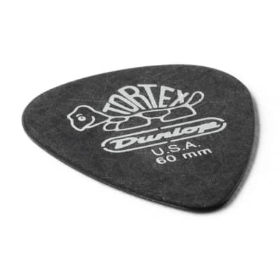 Dunlop 488R.60 Tortex® Pitch Black Standard Guitar Picks 72 Pack image 4