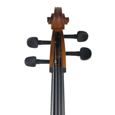 4/4 Size Matte Golden Cello +Bag+ Bow+ Rosin + Bridge+ Accessories image 4