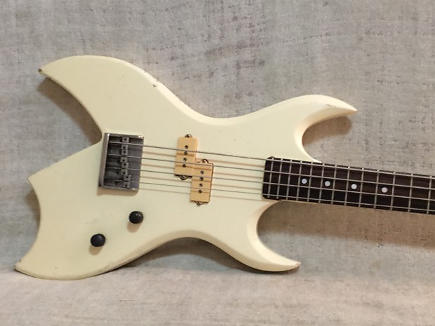 B.C. Rich BICH Bass NJ Series Vintage White Finish Nagoya Japan