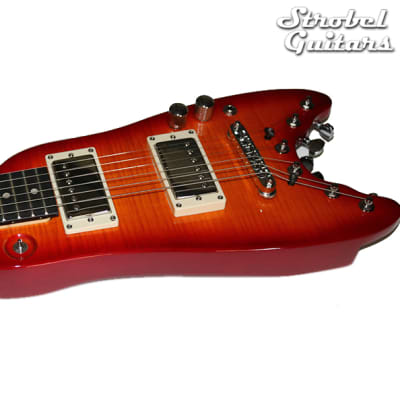 Strobel  Rambler Professional Travel Guitar - Cherry Sunburst image 5