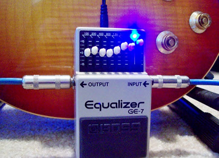 Boss GE-7 Modified True Bypass & Noiseless Equalizer Made In