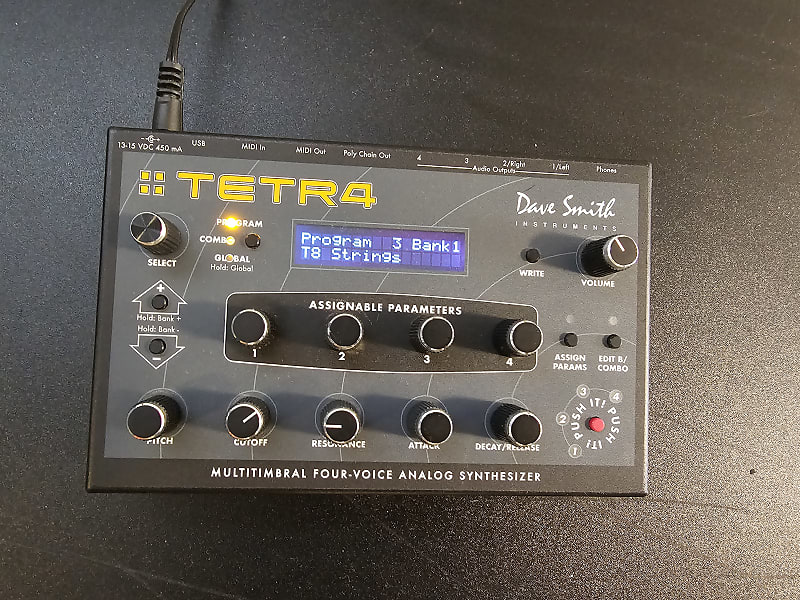 Dave Smith Instruments Tetra Desktop 4-Voice Polyphonic Synthesizer | Reverb