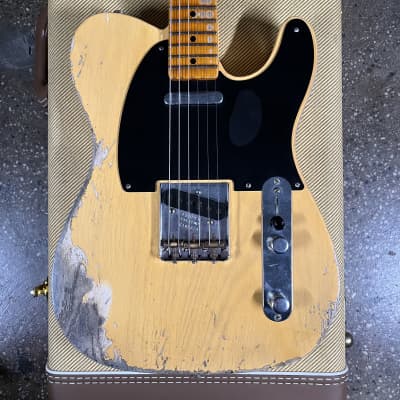 Fender Custom Shop Limited Edition 70th Anniversary Broadcaster Heavy Relic 2020 - Aged Nocaster Blonde image 4