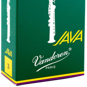 Vandoren SR303 Java Series Soprano Saxophone Reeds - Strength 3 (Box of 10)