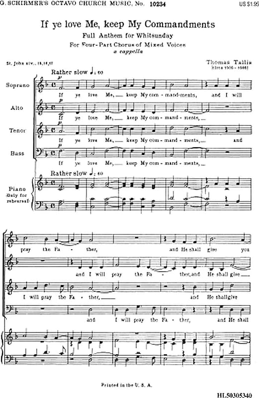 If ye love me keep my commandments reverb