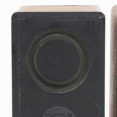 1988 ESS AMT 620 Walnut Bookshelf Small Vintage Audiophile Home Pro Audio Monitors Pair of Speakers 1 Blown Speaker As-Is For Repair image 14