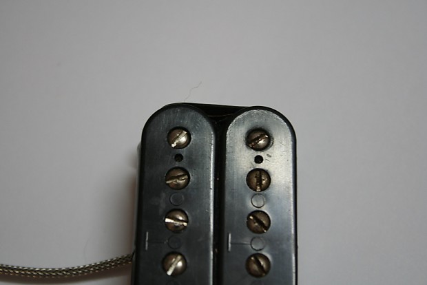 1970s Gibson T-top Dirty Fingers Patent number humbucker pickup 16k 49.2mm  spacing Black