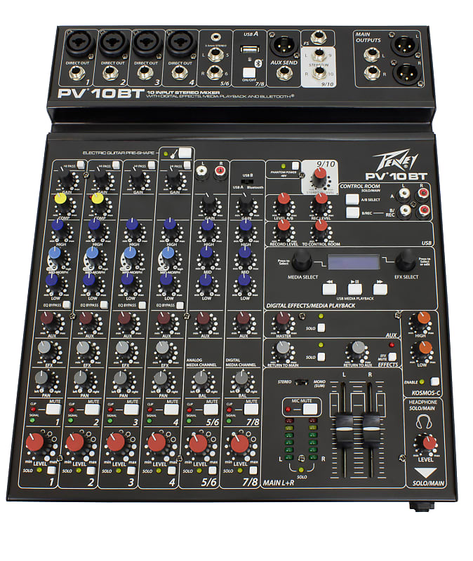 Peavey PV10BT 10-Channel Mixer with Bluetooth image 1