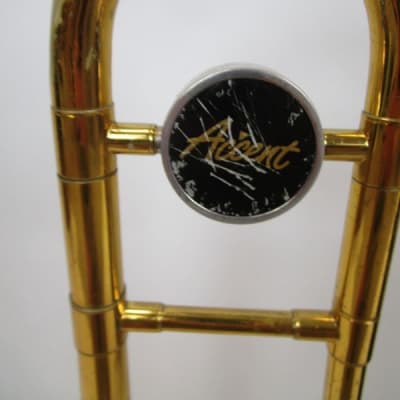 Accent Tenor Trombone Brass with case, Good Condition. image 11
