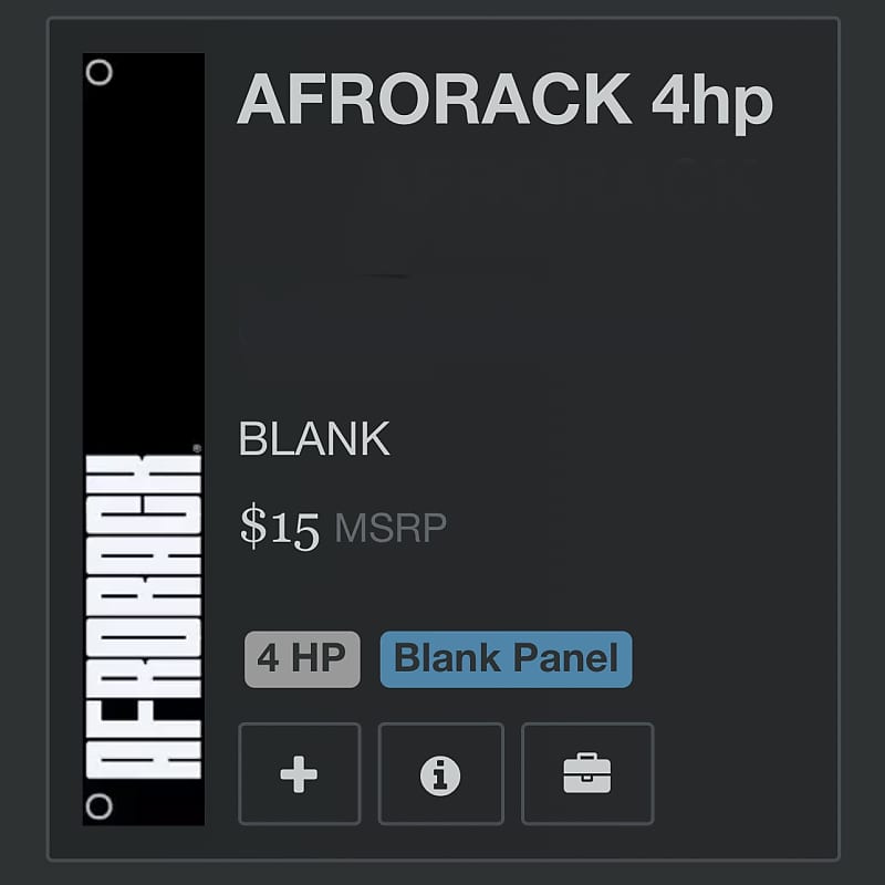 AFRORACK 4HP BLANK image 1