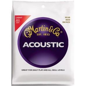 Martin M-140 80/20 Bronze Light Acoustic Strings