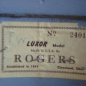 Rogers  Luxor 1960  6 Lugs, Duco Blue/Silver image 2