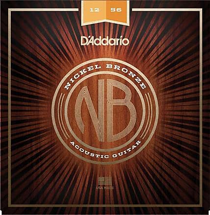 D'Addario Nickel Bronze Acoustic Guitar Strings 12-56 image 1