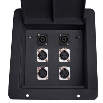 Elite Core FB4-SP Recessed Metal Stage Audio Pocket Floor Box w/4-XLR 2-SPEAKON image 6