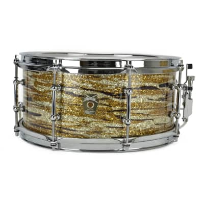 Ludwig Classic Series Hybrid Oak / Maple 6x13" Snare Drum Brass Oyster Glass