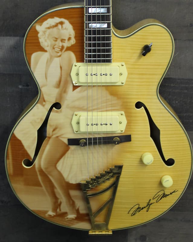 Immagine D'Angelico EX-59 2016 Custom Painted Marilyn Monroe "Old New Stock" - 1