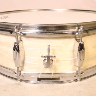 Camco 5x14 Tuxedo Snare Vintage 1960's White Marine Pearl image 3
