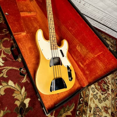 1971 Fender Oly White Telecaster Bass With Donald Duck Dunn "C" Style Profile Maple Neck One Owner W/O/H/S/C Neck image 2