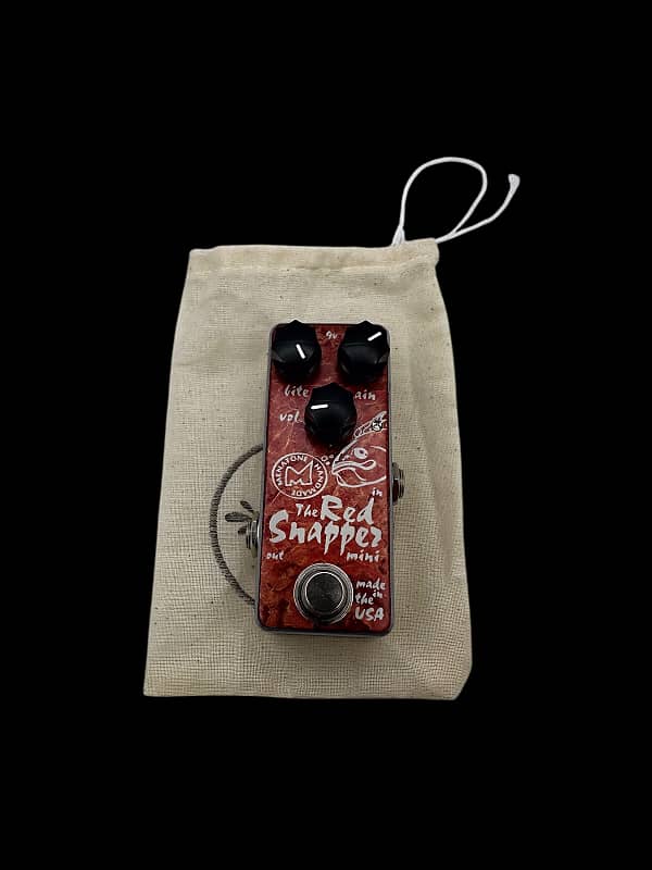 ギター Menatone The Red Snapper overdrive MK 3 Menatone Red Snapper (Fat Fish) 3 Knob Overdrive Point to