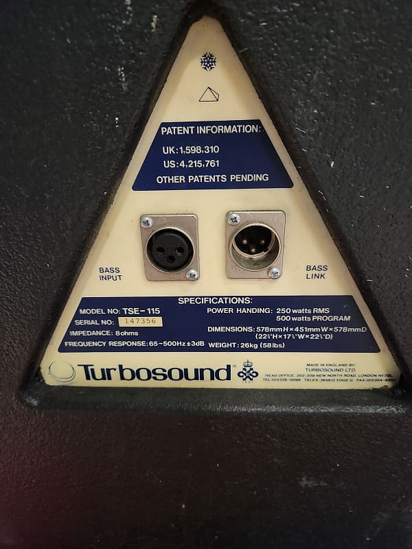 Turbosound TSE-115 - Black Subwoofer