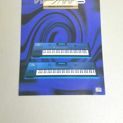 Yamaha W7 / W5 Synthesizer Keyboard - Original Brochure