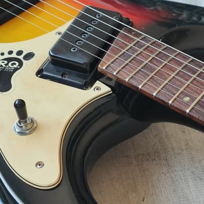 1960's Morales Japan (Mosrite) Ventures Offset Guitar (Vintage Sunburst) image 6