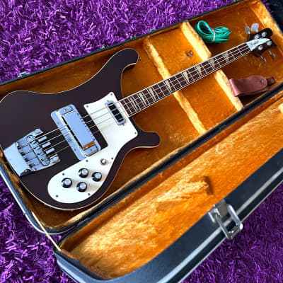 1970s Fresher Rickenbacker 4001 Copy Mocha Brown (w/ OHSC 1970s Fresher Rickenbacker 4001 Copy Mocha Brown (w/ OHSC