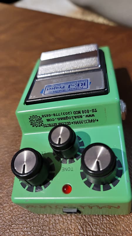 Rare! Maxon/Ibanez/Analogman OD-9 / TS-9 808 RE-J Silver Mod Tubescreamer  Pedal Green