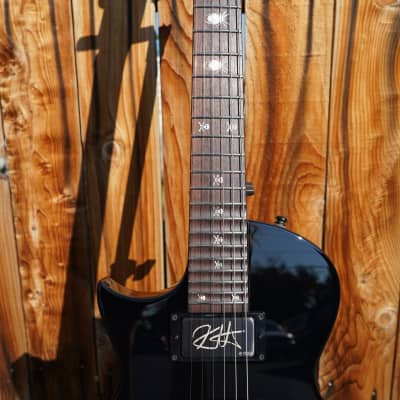 ESP Custom Shop KH-3 w/ Spider  Black w/Graphic Left Handed 6-String Guitar w/ Case image 7