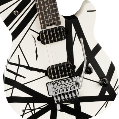 EVH Wolfgang Special Striped with Ebony Fretboard Satin White/Black Stripes 2024 w/EVH Gig Bag image 6