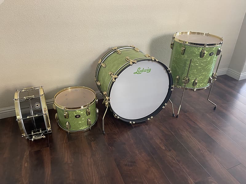 Ludwig 110th Anniversary Classic Maple Vintage Emerald Pearl 3pc