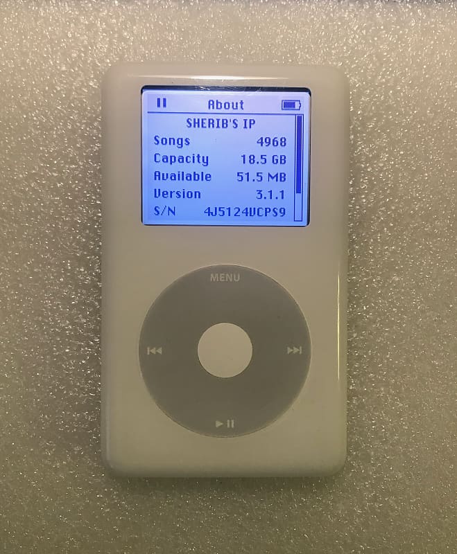 Apple iPod classic 4th Gen 20GB A1059-New Battery 2004