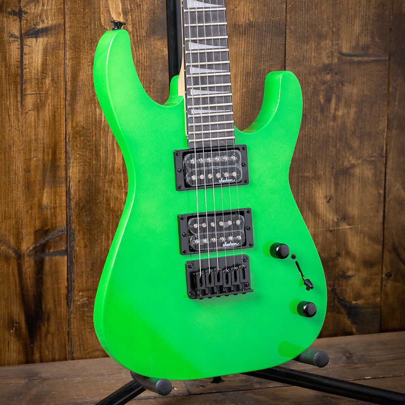 Jackson JS Series Dinky Minion JS1X Amaranth Fingerboard Neon Green Reverb
