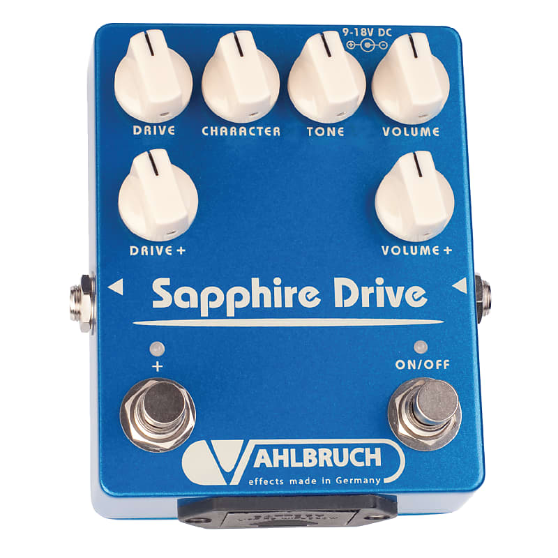Vahlbruch Sapphire Drive, 2 channel overdrive distortion pedal, NEW, made in Germany image 1