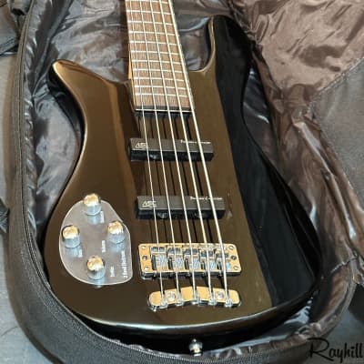 Warwick Rockbass Streamer LX Left Handed 5-String Black Electric Bass Guitar image 7