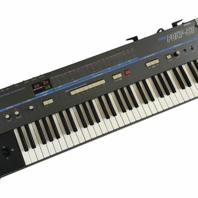 1982 Korg Poly-61 Vintage Analog Synthesizer Works Good!