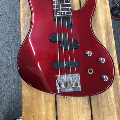 Washburn XB-200 Bass Guitar - Dark Red | Reverb