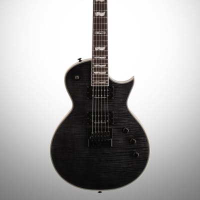 ESP LTD EC-1000ETFM Electric Guitar, See Thru Black image 2