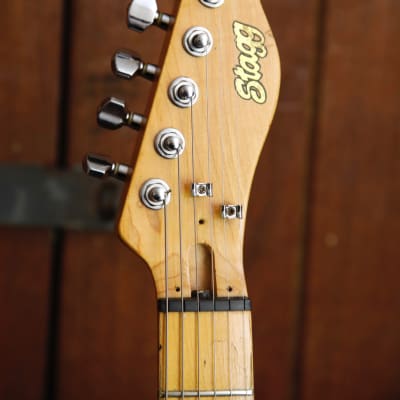 Stagg Custom Deluxe Telecaster Black Electric Guitar Made in Japan Pre-Owned image 3