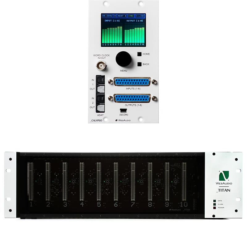 WesAudio Calypso 500 Series Audio Interface and TITAN Chassis Reverb