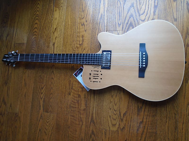 Godin A6 Ultra Natural SF guitar w/bag | Reverb