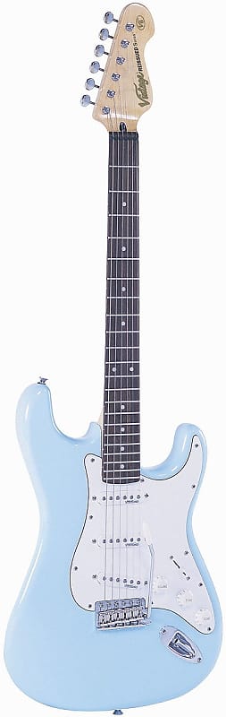 Vintage Guitars V6 Reissue Electric Guitar - Laguna Blue image 1