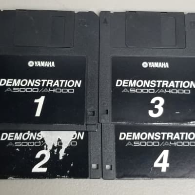 Yamaha A5000/A4000 "Demostration" Demo Floppy Disk Set (4)