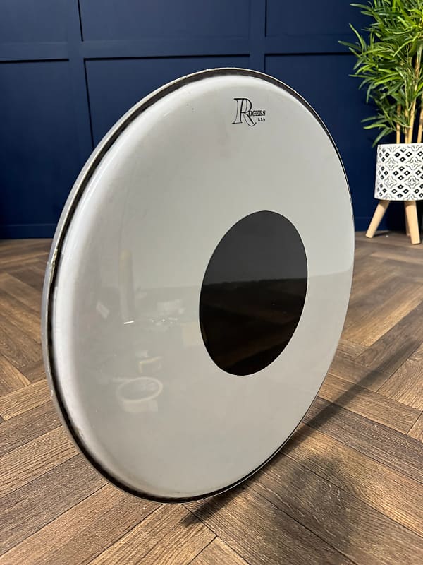 Rogers 18" Drum Head / White #AA8 image 1