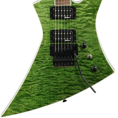 Jackson X Series Kelly KEXQ Electric Guitar, Transparent Green, Laurel Fingerboard image 3