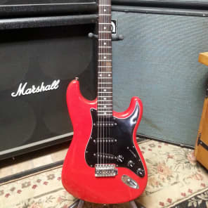Fender Stratocaster Red Black MIJ Japan Reverb