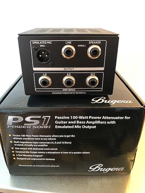 Bugera PS1 Power Soak Passive 100-watt Power Attenuator | Reverb