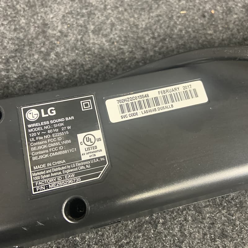 Lg wireless 2024 soundbar sh3k