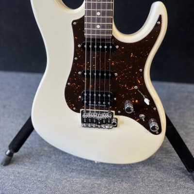 FGN ( Fuji-Gen) Odyssey J- Standard  guitar 2019 Antique White HSS w/ gig bag image 1