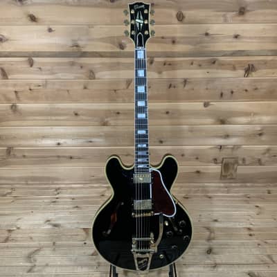 Gibson Custom Shop 1959 ES-355 Reissue VOS Bigsby Electric Guitar - Ebony image 2
